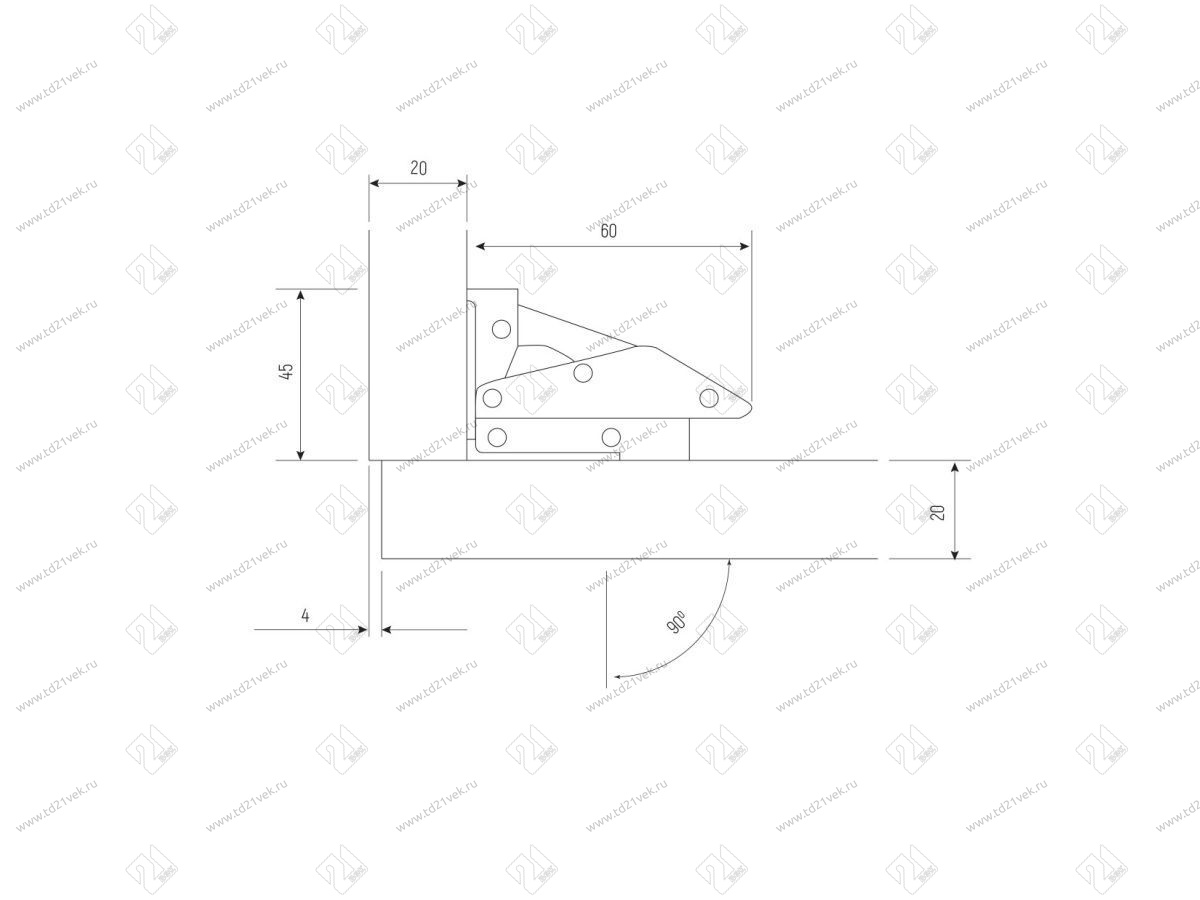 Петля поршневая большая, сталь HP-B <200> 3