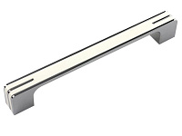 RS267CP/W.4/256 Ручка-скоба 256 мм белый/хром <25>