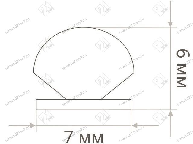 Уплотнитель щёточный ш7х в6мм 4Р MEPA (моноколор) (коричневый) <10м / бухта-150м> шлегель/ щетка самоклеящаяся/ буферная лента/ уплотнитель/ Schlegel 2