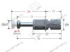102-02-30-403 Дюбель Dufix L11/24мм d=8мм (быстрый монтаж) <1000/4000> превью 2