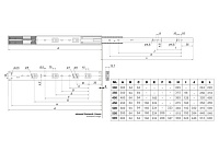 DB4512Zn/400 Направляющие шариковые 400мм  с доводчиком <15>