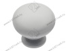 GS-BERGA-1-10 Ручка стальная (кнопка) BERGAMO белый глянец <25> превью 1
