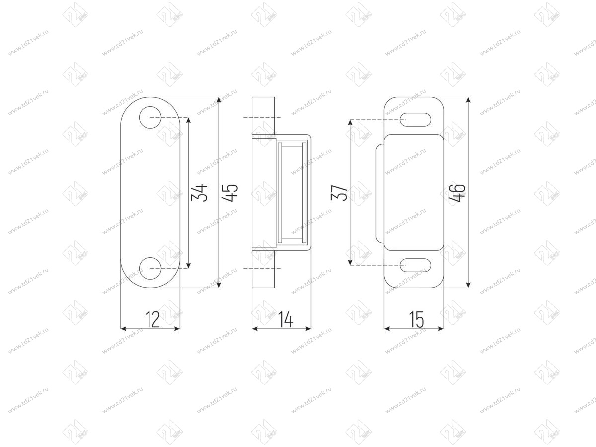 Магнитная защелка SC-MAG-10 белая 2