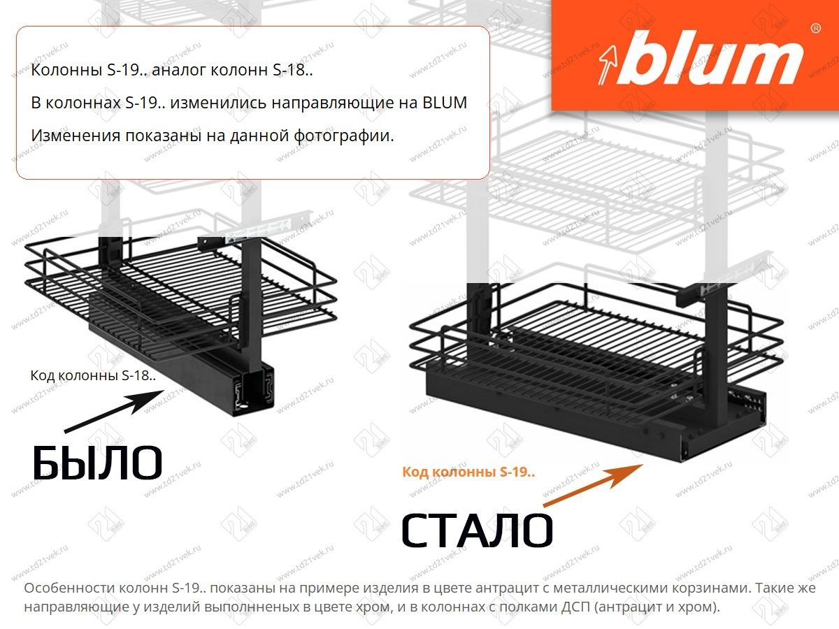 S-1927-UB-A Шкаф-колонна в базу 400 мм, Starax Unique Box, 6-ти ярусная, (330х510х1850-2000 мм), антрацит 3