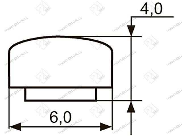 Декор "Sal-M 2" <6мм>(хром) krom <200/800> 2