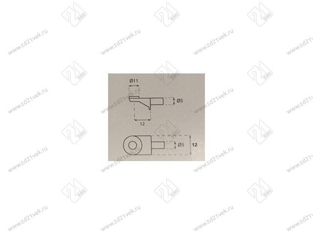 CRP022 Полкодержатель XSTAR для стекла (с присоской), цинк <2000/3000> 2