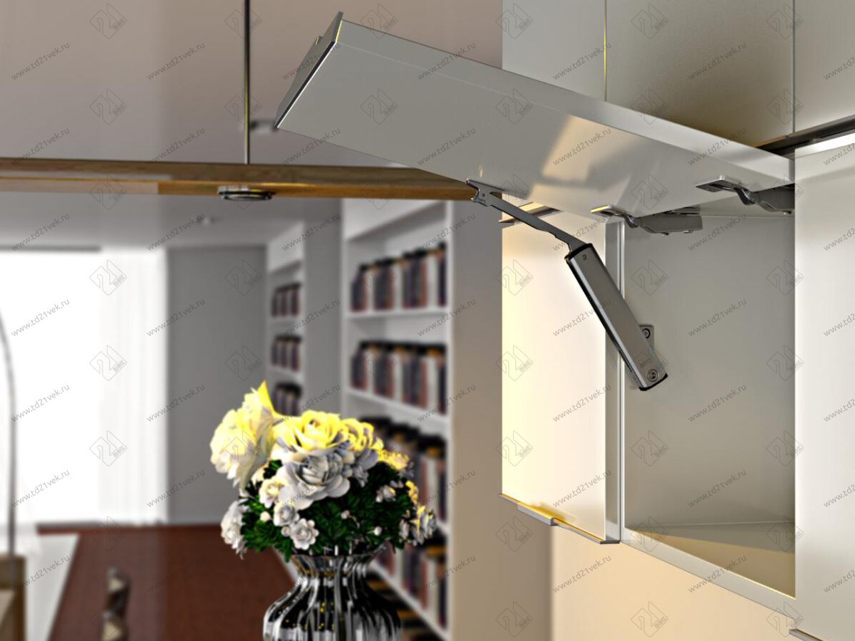 SE2FAM01 / 0017317 Подъемник TOP-STAYS SE Push-Open откидной (h240-600mm/инд.нагр.500-1500) (серый) <1/20> 2