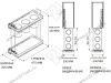 S-2651-A Бутылочница для столовых приборов, Starax, 2-х ярусная, (205х475х420 мм), антрацит, левая превью 3