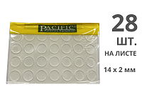 Подкладка стеклянного стола Pacific PC 2861 (14x2мм)    <28шт на листе/25/1000>