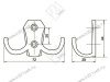 KR0020 OT Крючок золото <70/420> превью 2