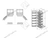 S-1249-C Выдвижная колонна для кухни в базу 450 мм, Starax, 6-ти ярусная, (380х510х1850-2000 мм) превью 3