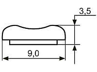Декор "Sal-M 7" <9мм>(хром) krom <200/800>