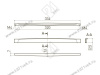 UZ-KATAN-320-01 Ручка KATANIA C=320мм хром <25> (ВЫВОДИТСЯ) превью 2