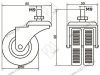 Опора колесная 337 нагрузка - 50 кг d=50, h=76 <100> превью 2