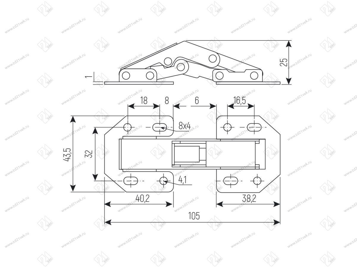 Петля поршневая большая, сталь HP-B <200> 4