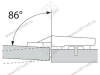 70T3553 BEGR V250 S Ограничитель на 86* угла откр. петли CLIP top BLUMOTION 110* <250> превью 2