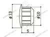 Заглушка d=10 мм. №4(черный) №4<1000>коробка превью 2