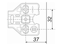 H5010 Планка с эксцент-ком для NEO (H=0 мм) <400>