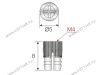 102-04-51-911 Муфта Mesan распорная М4 d5хL8мм, латунь <1000/5000> превью 2