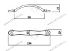 UZ-ROYAL4-96-03 Ручка GTV ROYAL4 C=96мм, янтарь/золото <40> превью 4