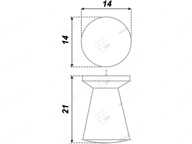 RC002SC.4 Ручка C0260 cатиновый хром <50/500> 2