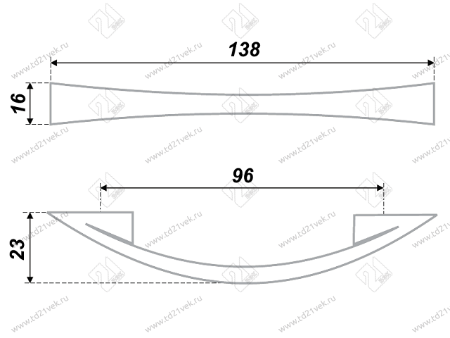 RS805GP.4/96 Ручка S80530/96 золото <25> 2