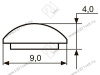 Декор "Sal-M 4" <9мм>(золото) sari <100/400> превью 2
