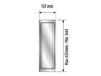 105-83-04-309 Лоток для столовых приборов Mesan TrayBond, 1 отдел,  (Ш157хГ480-444хВ45) антрацит <80>