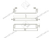UZ-VETA-128-05 Ручка мебельная VETA C=128 мм - Collection Shape Art. мат.хром <25> превью 2