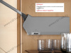 20F8021.22ABD L+ZT20HGIG (HF)Заглушка основная HF BLUM с мал.нерж.(левая/серая) <20> превью 2