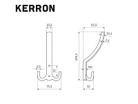 KR0071 Крючок хром <25/150>