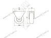 Опора колесная 107 нагрузка - 35 кг d=50, h=68 <100/300> превью 2