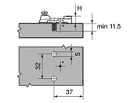 193L8100 Планка Модуль с евровинтом <1/500>