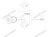 06.800.01.320 USB-розетка, врезная, круглая, USB CHARGE-S, 2xUSB, max.3,4A, провод 2м c LED кон., серебристый, 37х31.3мм превью 3