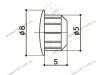 Заглушка d=5 мм. (бежевый)№2<1000>коробка превью 2