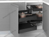 S-3071-UB-A Волшебный угол Starax Unique Box 2-х.ярусный, шир. 500 (860-965х530х530) левый, антрацит превью 1