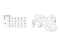 H600С02/0112 Петля Boyard 165° (вкладная) + планка H=2 <100>