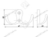 K207GP.7 Крючок мебельный K0730 золото <50> превью 2