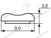 Декор "Sal-M 7" <9мм>(хром) krom <200/800> превью 2