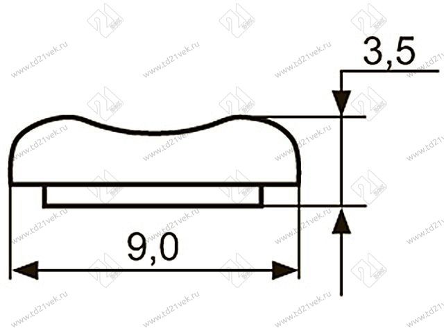 Декор "Sal-M 7" <9мм>(хром) krom <200/800> 2