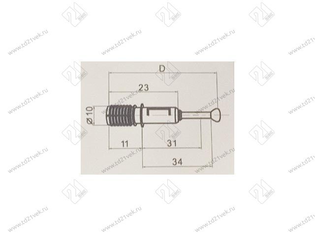 KD301034  Дюбель XSTAR L11/34мм d10мм (быстрый монтаж) <1000/2000> 2