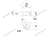 NF-05 Колесо неповоротное на площадке, нагрузка - 25кг, d=30, h=34, Серая резина <600> превью 2