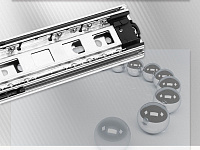 4587112H/ 0015578 Направляющие 300 мм, шариковые с доводчиком, h45, частичного выдвижения