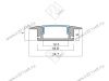 19.143.36.863 Профиль алюминиевый КМС 2507Е врезной, L=2м, диффузор полуматовый, 4 заглушки. превью 3