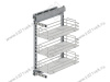 S-2798-C Бутылочница 400, Starax, 3-х ярусная, направляющие Blum Tandem, (355х470х635 мм), с доводчиком, полное выдвижение, правая превью 2