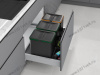 S-2552-A Система сортировки в базу 800 мм, Starax Order, 3 ведра, антрацит превью 1