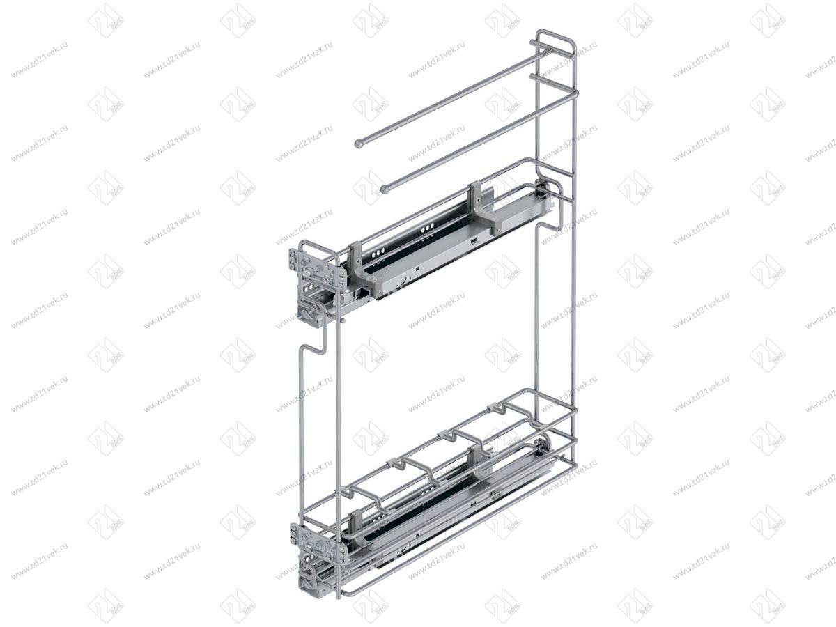 S-2642-C Бутылочница 150, Starax Cristal, направляющие Blum Tandem, (106х475х640 мм), полное выдвижение, правая 2