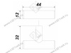 RC200SC.5 Ручка-кнопка , сатиновый хром <40> превью 4