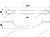 RS430CP/W.4/96 Ручка-скоба 96 мм белый/хром <40> превью 2