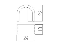 GZ-VETA-1-05 Ручка-кнопка VETA - Collection Shape Art. мат.хром <25>